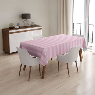 Ubrus Růžové pruhy: 90x90 cm