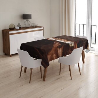 Ubrus Kůň ve stáji: 90x90 cm