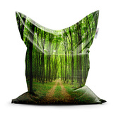 Sedací vak Cesta v lese: 150x100 cm