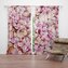 Závěs Růžové květy: 2ks 140x250cm