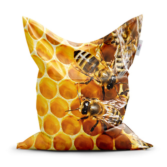 Sedací vak Včely: 150x100 cm