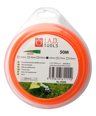 struna čtverec 3,0mm 50m blistr