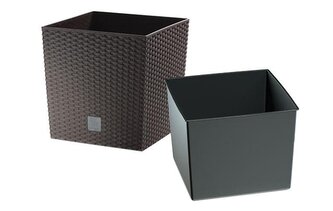 květináč RATO low DRTS265L tm. hnědý 440U