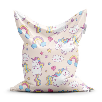 Sedací vak Jednorožci: 150x100 cm