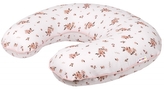 Bavlněný kojící polštář s lemováním Premium, Little flowers - bílá/růžová