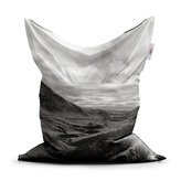 Sedací vak Černobílé údolí: 150x100 cm