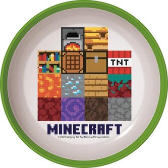MISKA PLASTOVÁ MINECRAFT S PROTISKLUZOVÝM DNEM