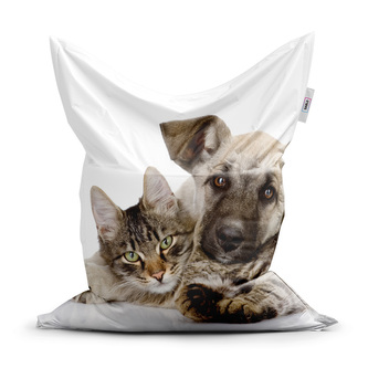 Sedací vak Kočička a štěňátko: 150x100 cm Sedací vak Kočička a štěňátko: 150x100 cm