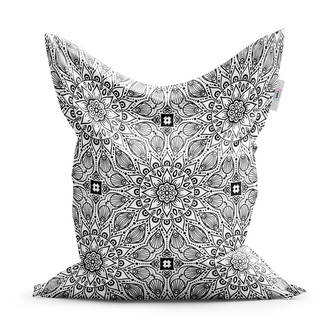 Sedací vak Bílé mehendi: 150x100 cm