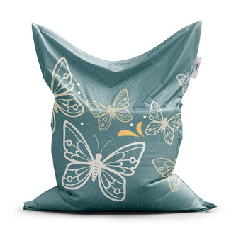 Sedací vak Motýli: 150x100 cm