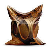 Sedací vak Sudy: 150x100 cm