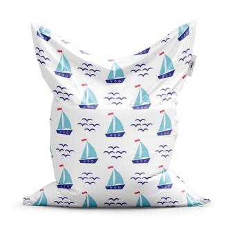 Sedací vak Modré lodičky: 150x100 cm