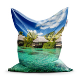 Sedací vak Chatky na moři: 150x100 cm