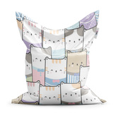 Sedací vak Barevná koťátka: 150x100 cm