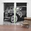 Závěs Černobílý veterán: 2ks 140x250cm
