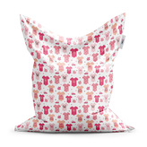 Sedací vak Růžové oblečky: 150x100 cm