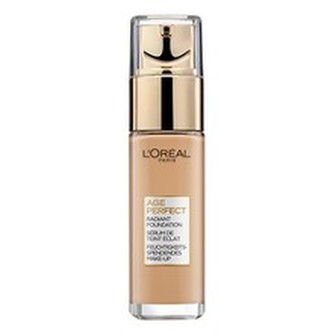L´Oréal Paris Omlazující a rozjasňující make-up Age Perfect (Radiance Foundation) 30 ml Omlazující a rozjasňující make-up Age Perfect (Radiance Foundation) 30 ml - Odstín 310 Rose Honey woman