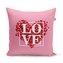 Polštář I Love you 3: 40x40 cm