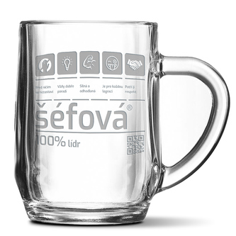 Půllitr Šéfová: 0,5