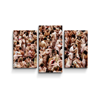 Obraz - 3-dílný Nahatí lidé: 75x50 cm