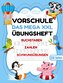 Das MEGA XXL Vorschule Übungsheft ab 5 für Mädchen und Jungen. Buchstaben -Zahlen- Schwungübungen lernen!