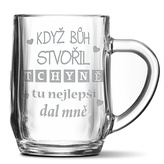 Půllitr Když Bůh stvořil tchyně tu nejlepší dal mně: 0,5