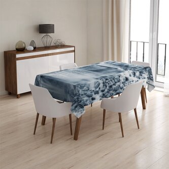 Ubrus Černobílý vodopád: 90x90 cm