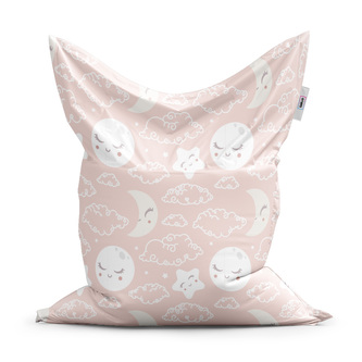 Sedací vak Mráčky a měsíc: 150x100 cm