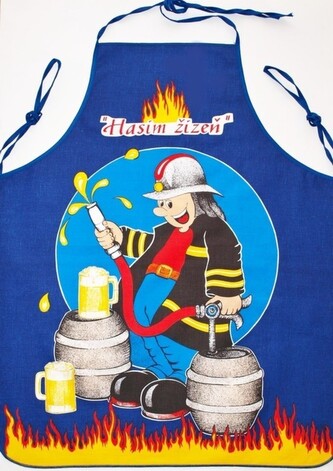 Forbyt, Zástěra kuchyňská, Hasič, modrá