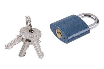 Zámek visací FESTA modrý 32mm Zámek visací FESTA modrý 32mm