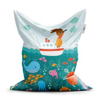 Sedací vak Mořský svět: 150x100 cm