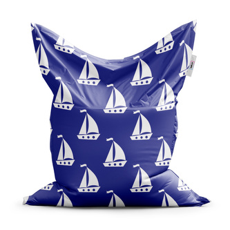 Sedací vak Bílé lodě: 150x100 cm Sedací vak Bílé lodě: 150x100 cm