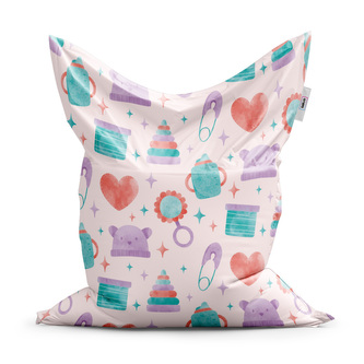 Sedací vak Chrastítko a čepičky: 150x100 cm