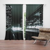Závěs Noční ulice: 2ks 140x250cm