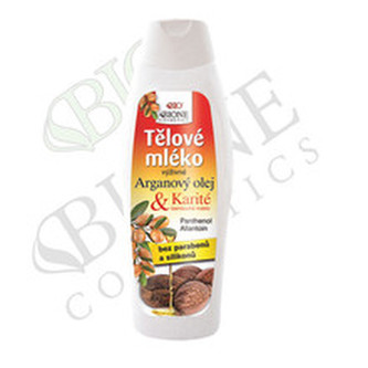 Bione Cosmetics Výživné telové mlieko Arganový olej + Karité 500 ml woman