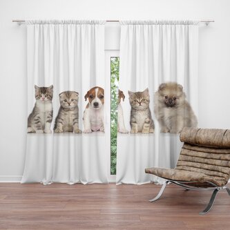 Závěs Mláďátka: 2ks 140x250cm