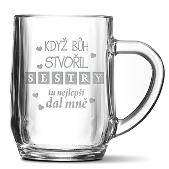 Půllitr Když Bůh stvořil sestry: 0,5