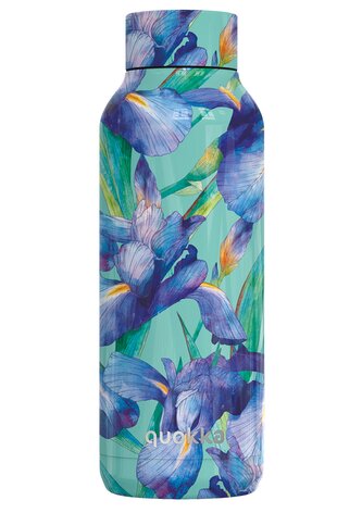 Nerezová termoláhev Solid, 510ml, Quokka, blue Irisies
