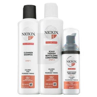 Nioxin Dárková sada pro jemné barvené výrazně řídnoucí vlasy System 4 woman