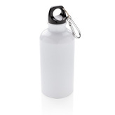 Outdoorová lahev s karabinou, 400ml, XD Design, bílá