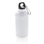 Outdoorová lahev s karabinou, 400ml, XD Design, bílá