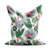 Sedací vak Zebra a Plameňák: 150x100 cm