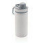 Sportovní láhev z nerezové oceli s poutkem, 550 ml, XD Design, bílá