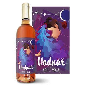 Růžové víno Vodnář: 0,75 l 