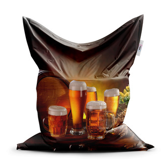 Sedací vak Sklenice s pivem: 150x100 cm Sedací vak Sklenice s pivem: 150x100 cm