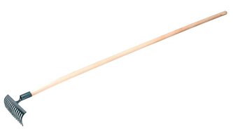 Hrábě kovové 10z s násadou