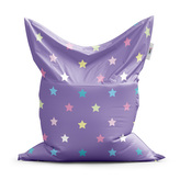 Sedací vak Hvězdy na fialové: 150x100 cm