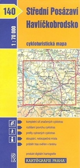 1: 70T(140)-Střední Posázaví, Havlíčkobrodsko (cykloturistická mapa)