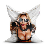 Sedací vak Žena s brýlemi: 150x100 cm