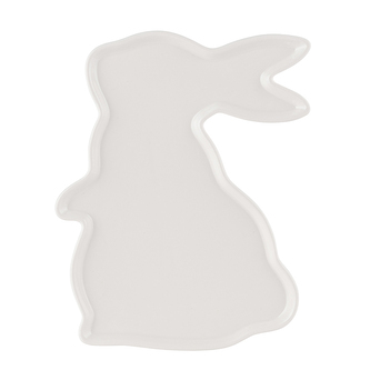 MISKA ZAJÍČEK 23X17X1.5CM KRÉMOVÝ PORCELÁN